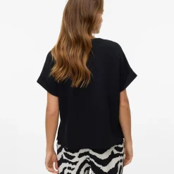 Haut Hali fluide col rond manches courtes Femme VERO MODA