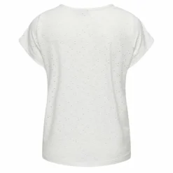 Haut manches courtes col rond détails broderie Femme ONLY CARMAKOMA