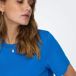 Haut manches courtes Pisa col rond 100% coton cloud dancer Femme JDY