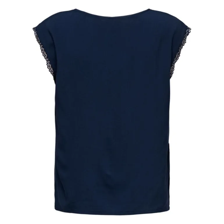 Haut manches courtes selina kalamata col v Femme ONLY