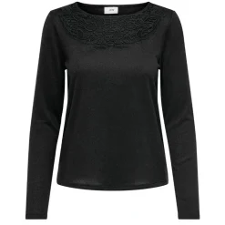 Haut manches longues dentelle décolleté Femme JDY