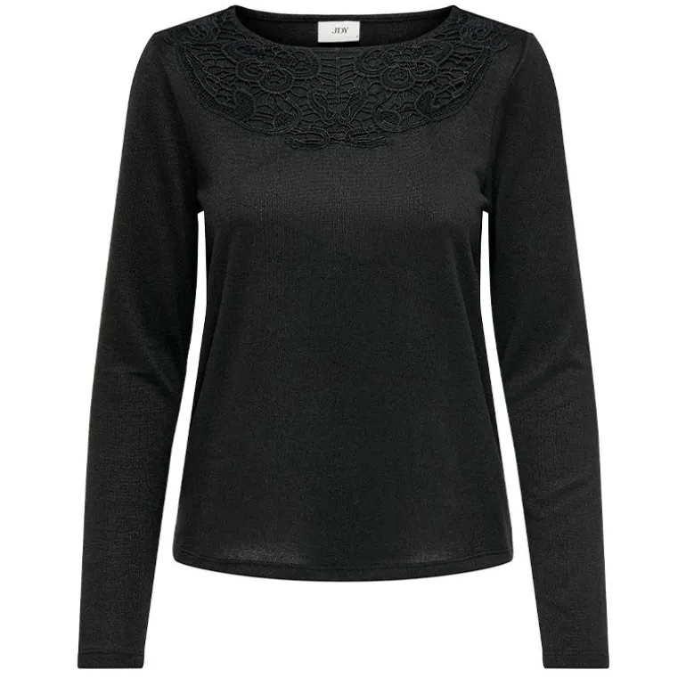 Haut manches longues dentelle décolleté Femme JDY