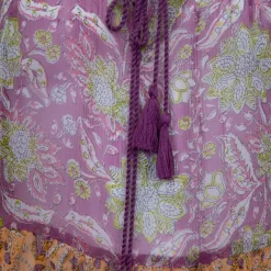 Haut manches longues loah transparent à fleurs Femme ANTIK BATIK