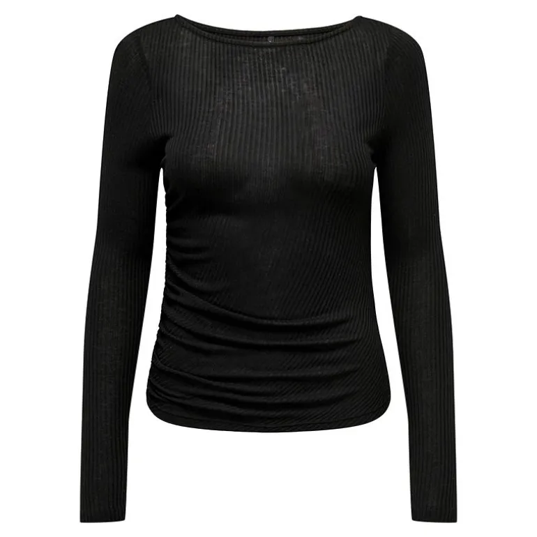 Haut manches longues transparent à plis henriette bayberry Femme ONLY