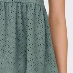 Haut sans manches col v ajouré trapèze uni Femme JDY