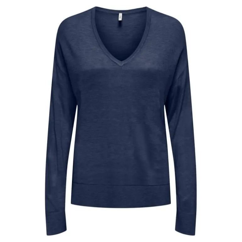 Haut vienna manches longues en maille col V Femme ONLY