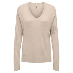 Haut vienna manches longues en maille col V Femme ONLY