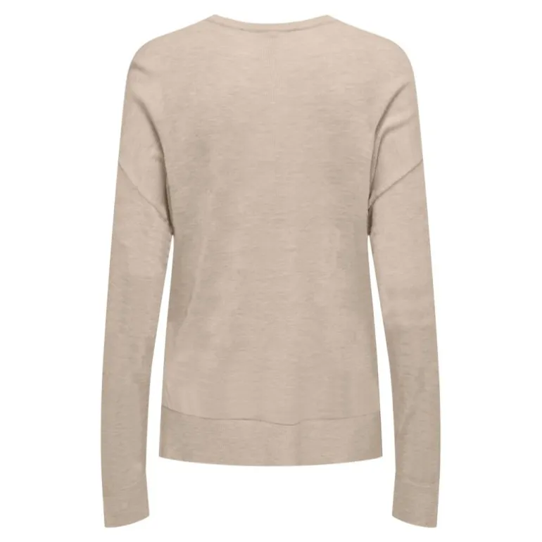 Haut vienna manches longues en maille col V Femme ONLY