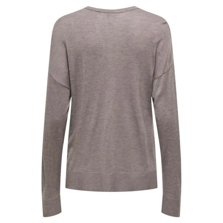 Haut vienna manches longues en maille col V Femme ONLY