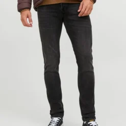 Jean à boutons black denim glenn taille basse Homme JACK & JONES