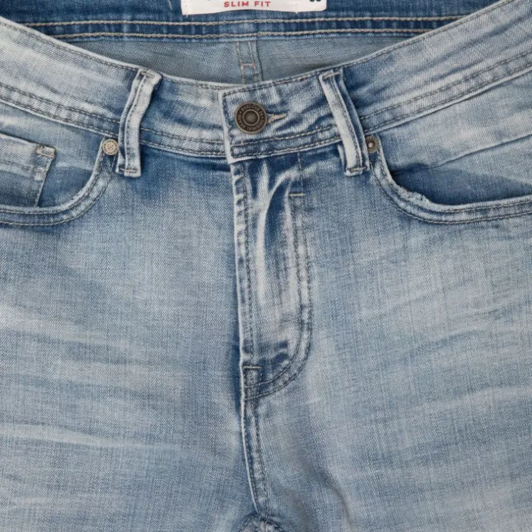 Jean bleu délavé slim Homme DEELUXE 74