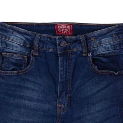 Jean bleu foncé Atlanta denim taille haute Femme AMERICAN PEOPLE