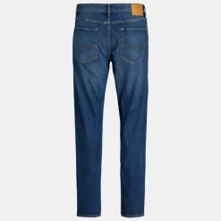 Jean bleu foncé denim Chris coton taille haute Homme JACK & JONES
