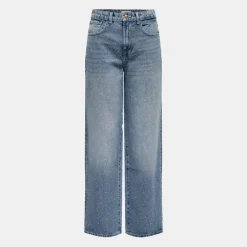 Jean bleu Hope taille haute imprimé Femme ONLY