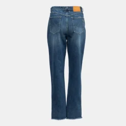 Jean brut denim effiloché délavé Femme PLEASE