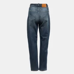 Jean denim foncé délavé effet déchiré Femme PLEASE