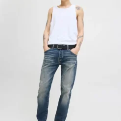Jean délavé Mike fuselé denim Homme JACK & JONES