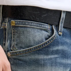 Jean délavé Mike fuselé denim Homme JACK & JONES