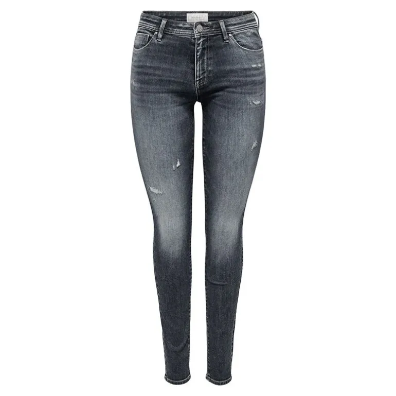 Jean délavé slim gris Femme ONLY
