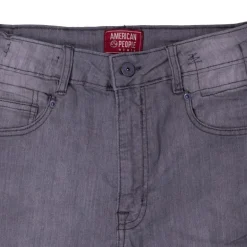 Jean gris Atlanta denim regular Femme AMERICAN PEOPLE