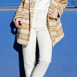 Jean jose beige clair droit Femme LA PETITE ETOILE