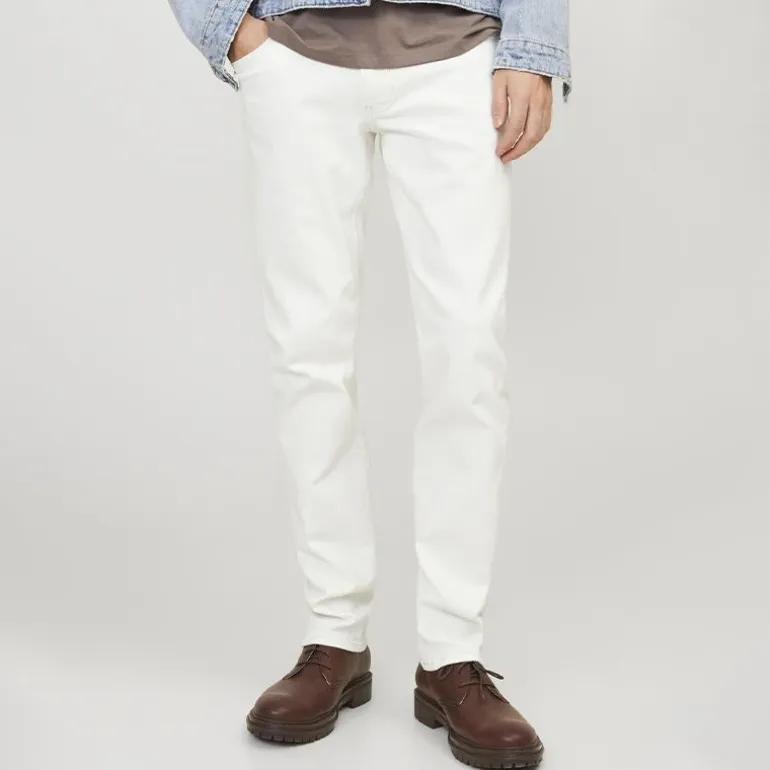 Jean lily blanc slim fit taille basse en coton Homme JACK & JONES
