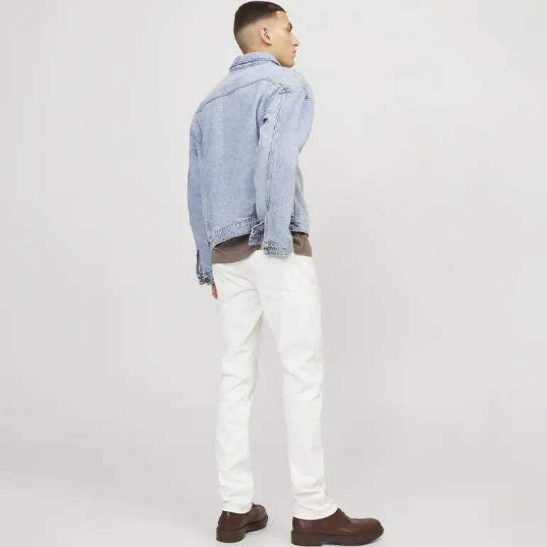Jean lily blanc slim fit taille basse en coton Homme JACK & JONES