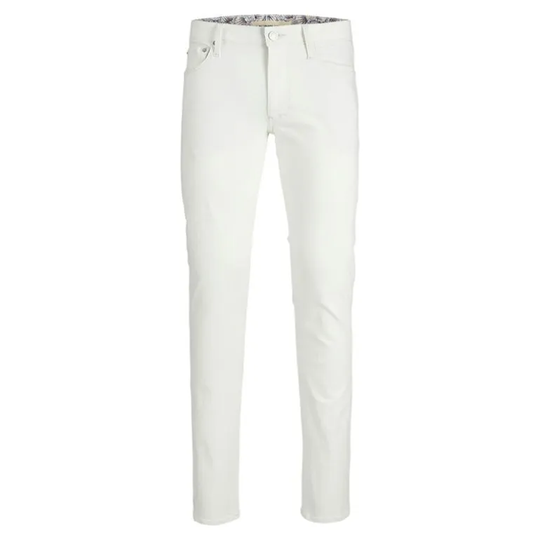 Jean lily blanc slim fit taille basse en coton Homme JACK & JONES