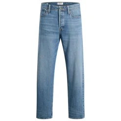 Jean loose Eddie blue denim taille haute Homme JACK & JONES