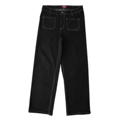 Jean Santana denim coton avec surpiqures blanches Femme AMERICAN PEOPLE