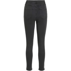 Jean skinny Ekko 7/8eme taille haute gris foncé Femme VILA