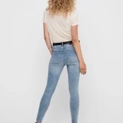 Jean skinny Mila taille haute avec boutons Femme ONLY