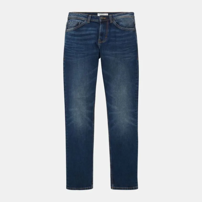 Jean slim Josh effet délavé bleu brut Homme TOM TAILOR