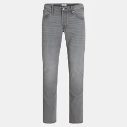 Jean zippé grey denim clark stretch tapered Homme JACK & JONES