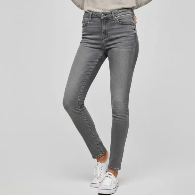 Jeans stretch slim gris Femme VERO MODA