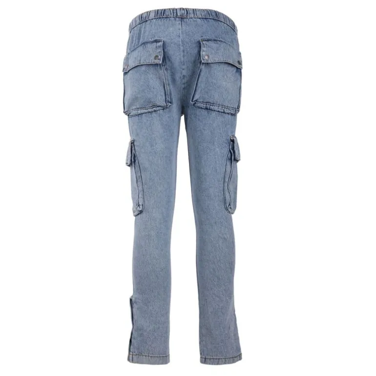 Jogging jean délavé cargo john en coton Homme BILL TORNADE