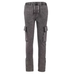 Jogging jean délavé cargo john en coton Homme BILL TORNADE