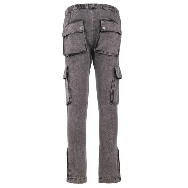 Jogging jean délavé cargo john en coton Homme BILL TORNADE