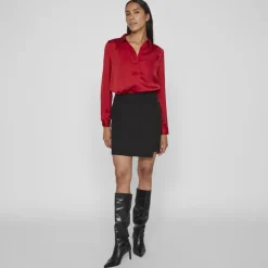 Jupe courte noire Femme VILA