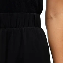 Jupe courte noire Mila à volants taille élastique Femme OBJECT