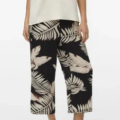 Jupe culotte à imprimé feuilles beiges Femme VERO MODA