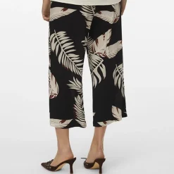 Jupe culotte à imprimé feuilles beiges Femme VERO MODA