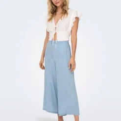 Jupe culotte évasée taille élastique Femme ONLY