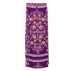 Jupe dandy longue avec imprimé à fleurs Femme ANTIK BATIK