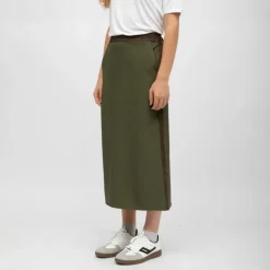 Jupe dasy mi longue bandes graphiques avec fente Femme HOLLY AND JOEY