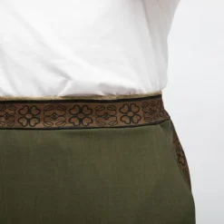 Jupe dasy mi longue bandes graphiques avec fente Femme HOLLY AND JOEY