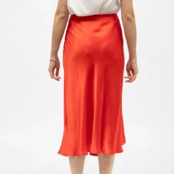 Jupe droite effet satiné jill Femme LA PETITE ETOILE