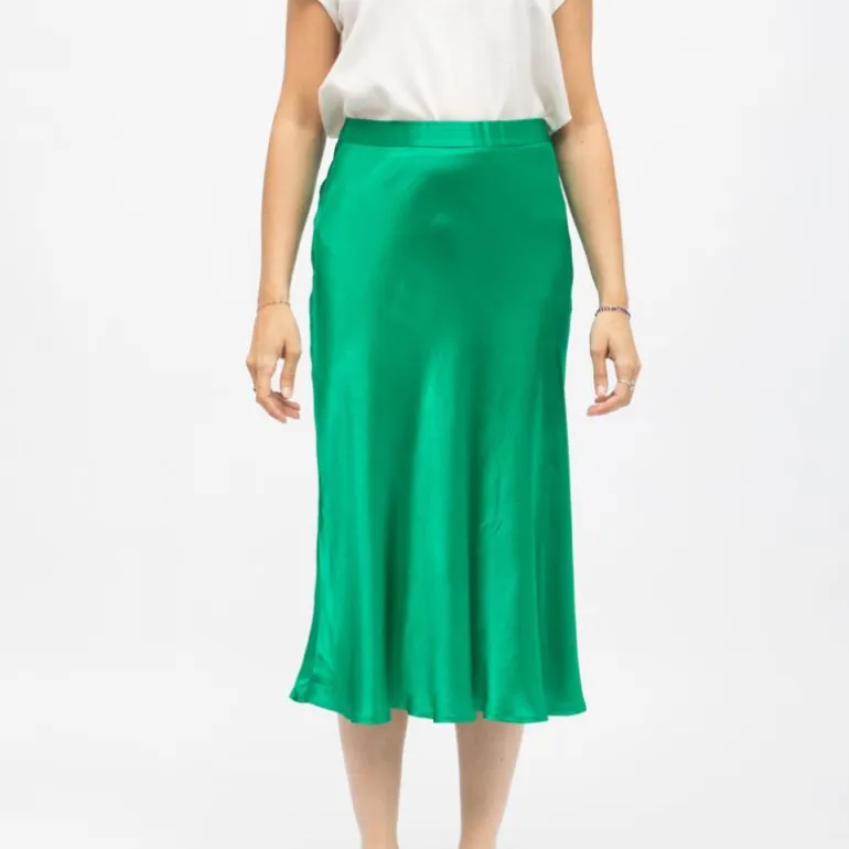 Jupe droite effet satiné jill Femme LA PETITE ETOILE