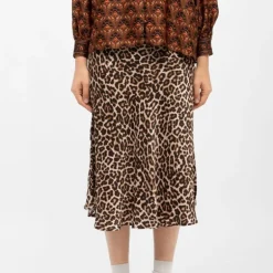 Jupe effet satinée imprimé léopard jess Femme LA PETITE ETOILE