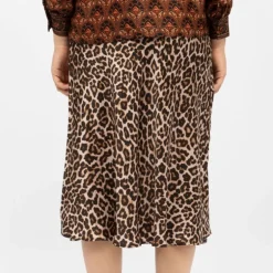 Jupe effet satinée imprimé léopard jess Femme LA PETITE ETOILE